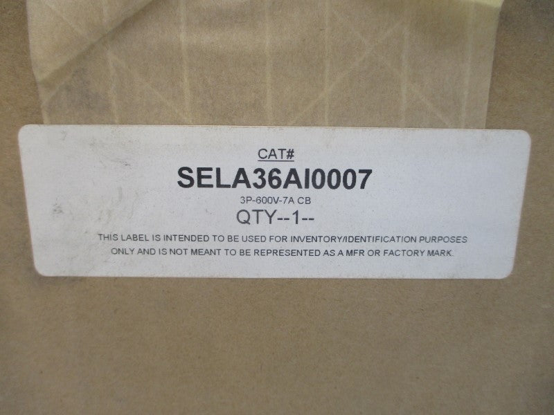 GENERAL ELECTRIC SELA36AI0007 600VAC 7A NSMP