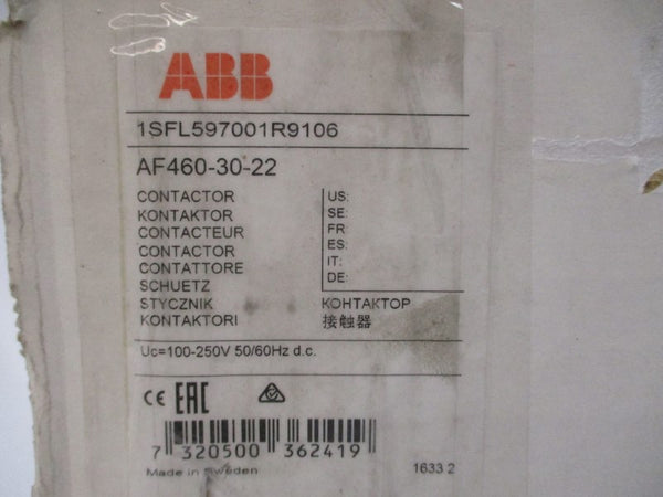 ABB AF460-30-22 1SFL597001R9106 100-250VDC 700A NSMP