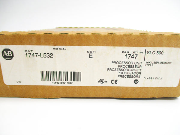 ALLEN BRADLEY 1747-L532 SER. E F/W 8 NSMP