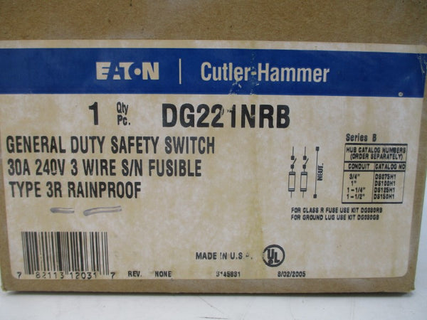CUTLER HAMMER DG221NRB SER. B 240V 30A NSMP
