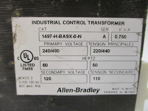 ALLEN BRADLEY 1497-H-BASX-0-N SER. A 240/480V NSNP