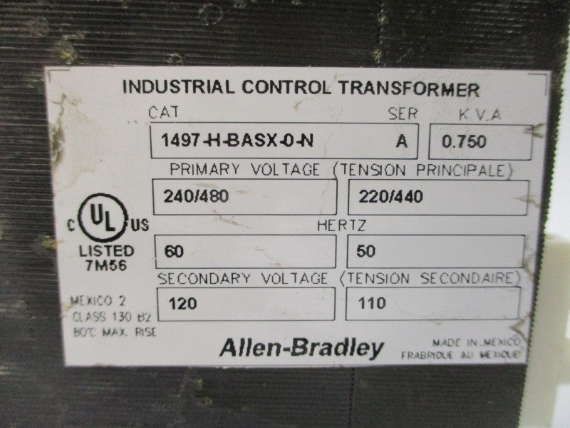 ALLEN BRADLEY 1497-H-BASX-0-N SER. A 240/480V NSNP