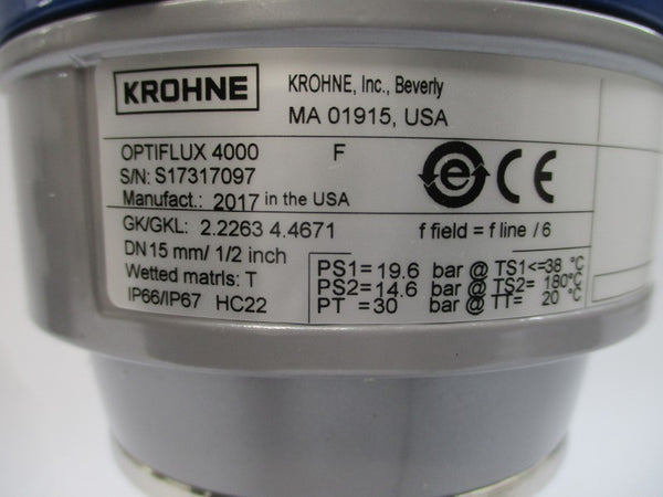 KROHNE OPTIFLUX4000F 1/2" NSNP