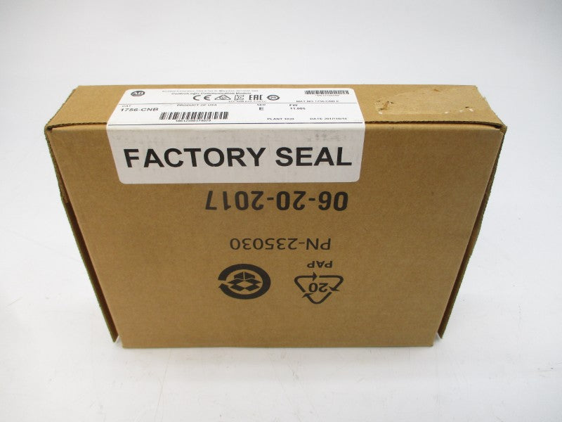 ALLEN BRADLEY 1756-CNB SER. E F/W 11.005 DATE: 2017 NSFS