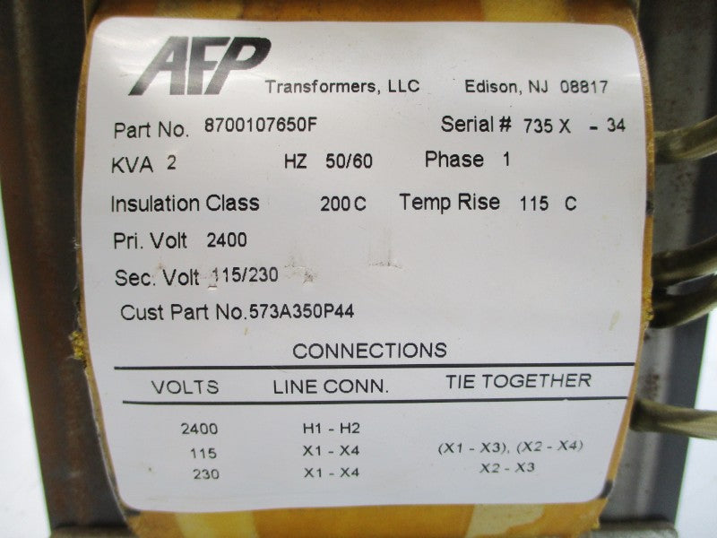 AFP 8700107650F 2400V UNMP