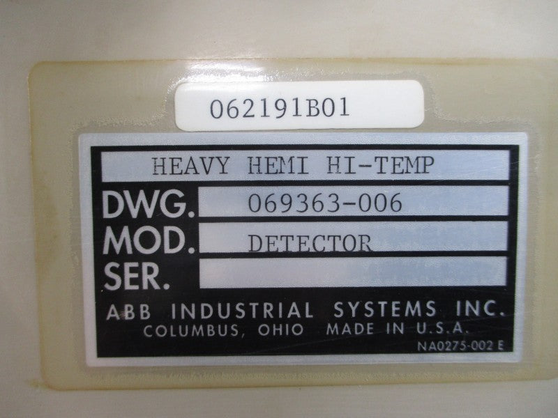 ABB INDUSTRIAL SYSTEMS 069363-006 072043-003 UNMP