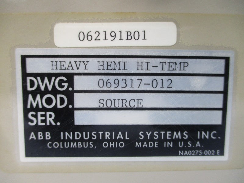 ABB INDUSTRIAL SYSTEMS 069317-012 072043-003 UNMP