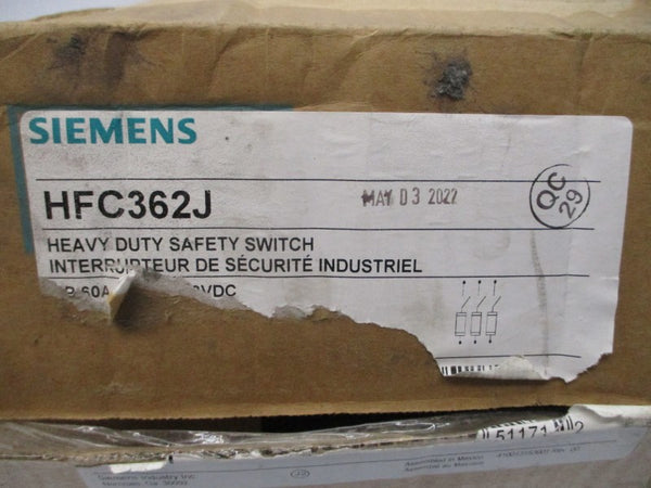 SIEMENS HFC362J 600VAC/DC 60A NSMP
