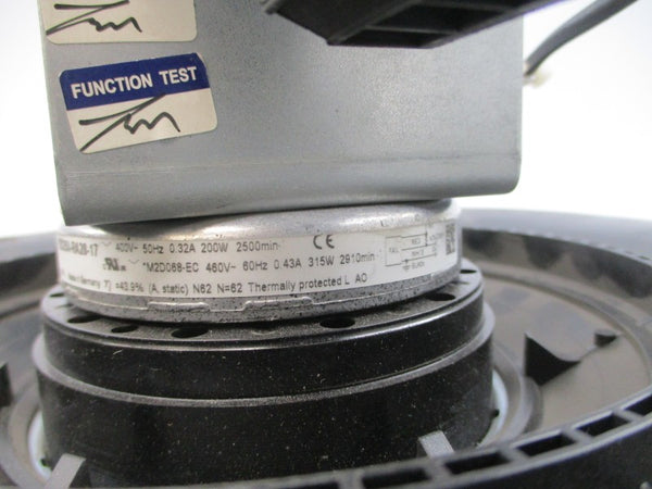 FAN R2D250-RA28-17 460V 0.43A (AS PICTURED) UNMP