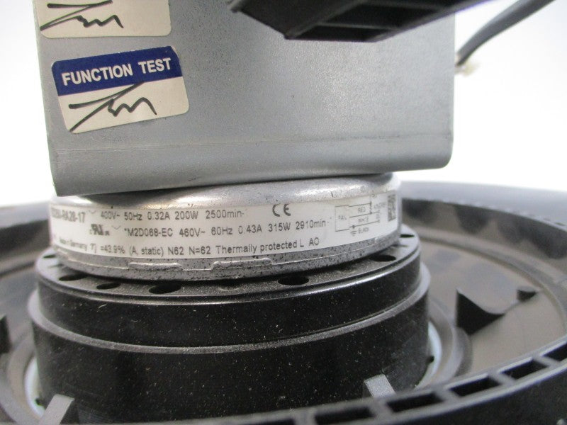 FAN R2D250-RA28-17 460V 0.43A (AS PICTURED) UNMP