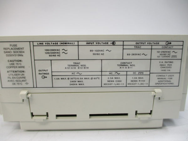 ALLEN BRADLEY 1745-E151 SER. B 85-132VAC 2.5A (BR/YL) NSMP