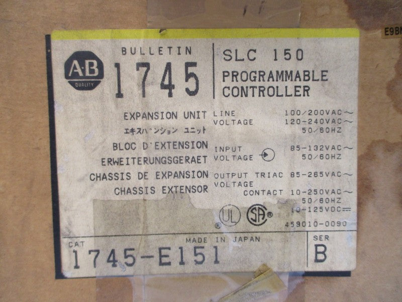 ALLEN BRADLEY 1745-E151 SER. B 85-132VAC 2.5A (BR/YL) NSMP