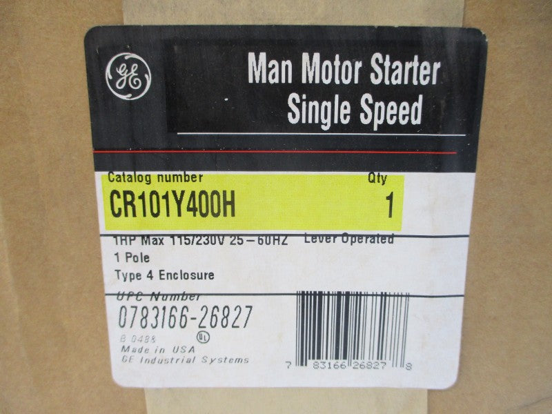 GENERAL ELECTRIC CR101Y400H 115/230V NSFS