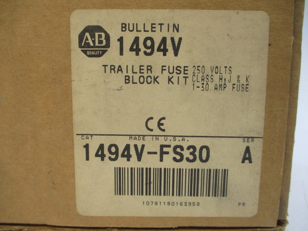 ALLEN BRADLEY 1494V-FS30 SER. A 600V 1-30A (BR/WH) NSMP