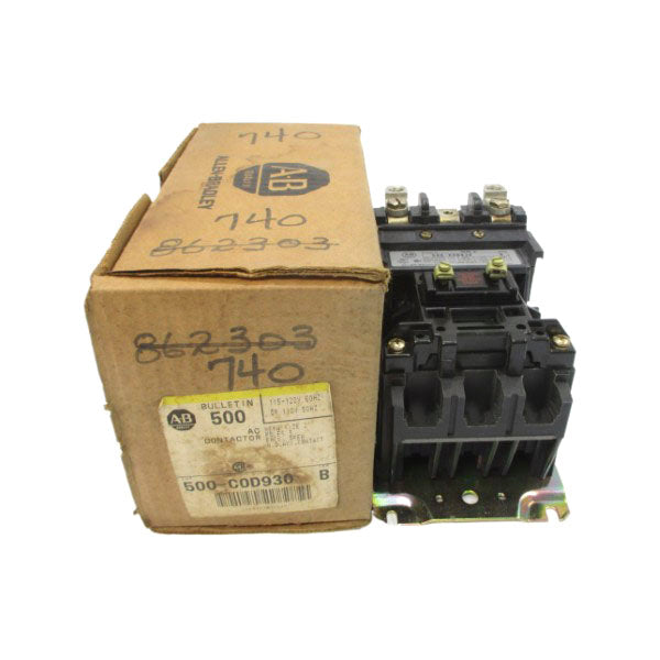 ALLEN BRADLEY 500-COD930 SER. B 110/115-120V 45A (AS PICTURED) (BR/YL) NSMP