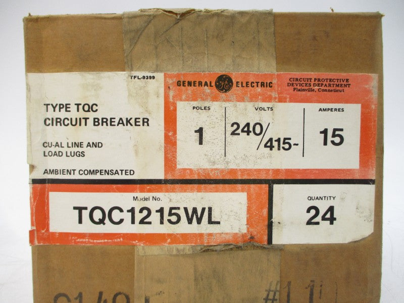 GENERAL ELECTRIC TQC1215WL 240/415V 15A (PKG OF 24) NSMP