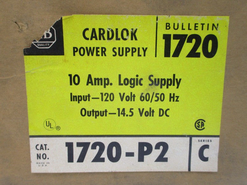 ALLEN BRADLEY 1720-P2 SER. C 120V 10A (BR/YL) NSMP