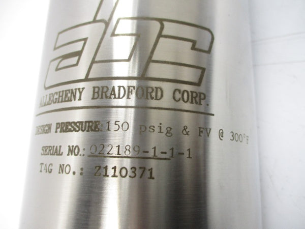 ALLEGHENY BRADFORD Z110371 150PSI 300'F NSNP
