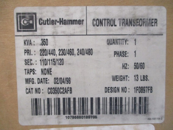 CUTLER HAMMER C0350C2AFB 240/480V NSFS