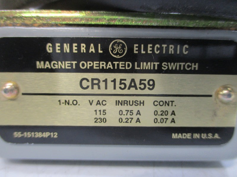 GENERAL ELECTRIC CR115A59 115/230VAC 0.75/0.27A NSMP