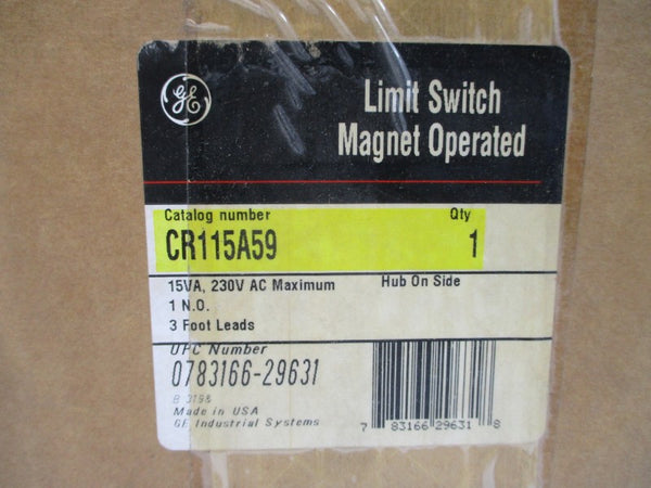 GENERAL ELECTRIC CR115A59 115/230VAC 0.75/0.27A NSMP
