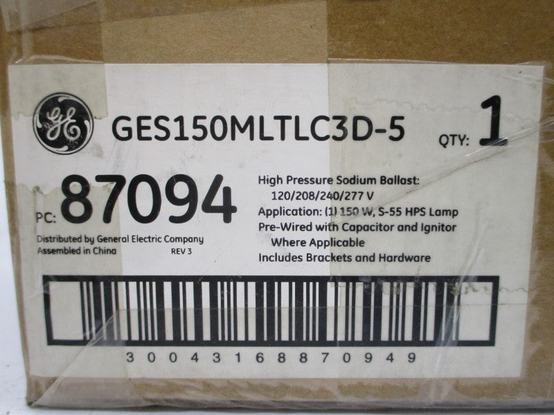 GENERAL ELECTRIC GES150MLTLC3D-5 277V 1.6A NSMP