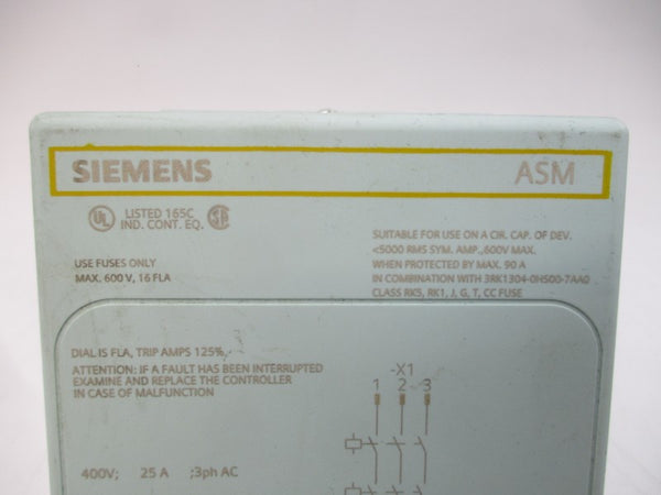 SIEMENS 3RK1304-0HS00-8AA0 400VAC 25A NSNP