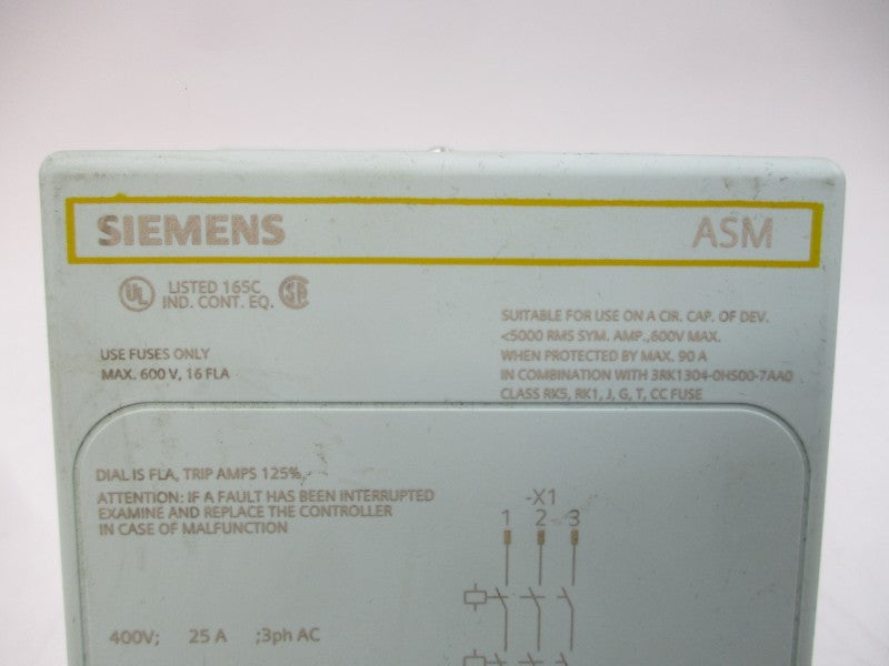 SIEMENS 3RK1304-0HS00-8AA0 400VAC 25A NSNP