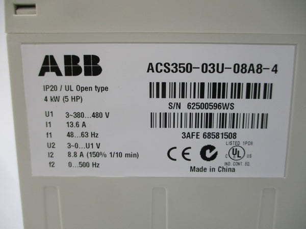 ABB ACS350-03U-08A8-4 380-480V 13.6A NSMP