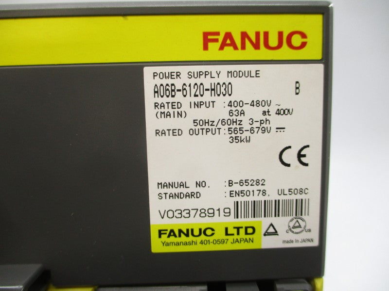 FANUC A06B-6120-H030 400-480V 63A UNMP