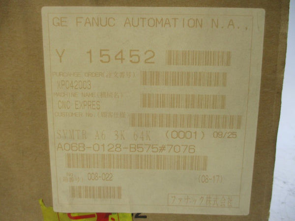 FANUC A06B-0128-B575#7076 114VAC 7.5A NSMP