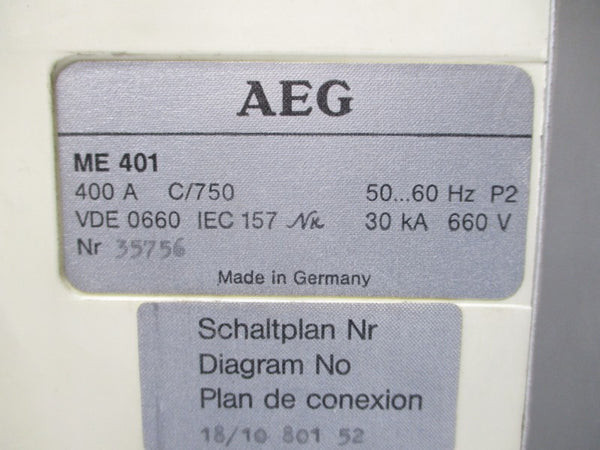 AEG ME401 660V 400A NSNP