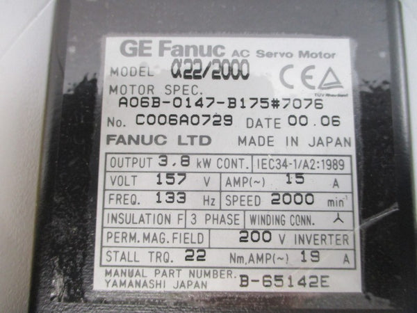 GE FANUC A06B-0147-B175#7076 157VAC 15A NSMP