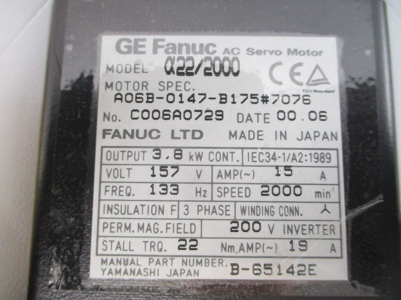 GE FANUC A06B-0147-B175#7076 157VAC 15A NSMP