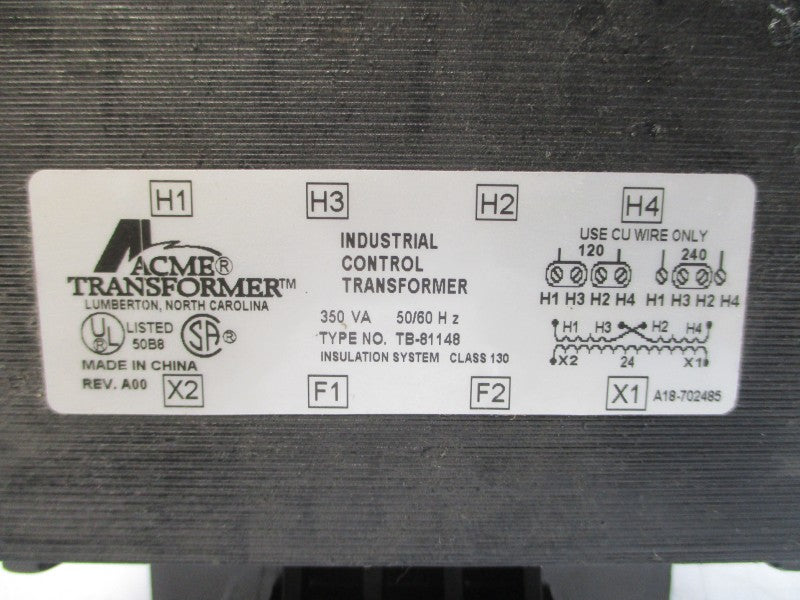ACME TRANSFORMER TB-81148 120/240V NSMP