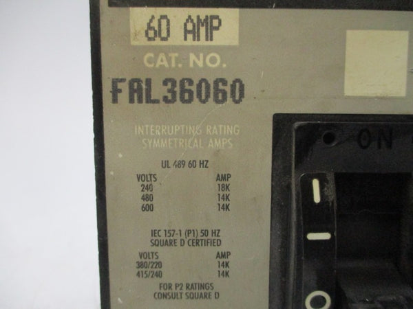 SQUARE D FAL36060 600V 60A UNMP