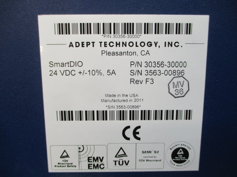 ADEPT TECHNOLOGY 30356-30000 24VDC 5A REV. F3 NSNP