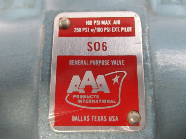 AAA PRODUCTS SO6 160PSI NSNP