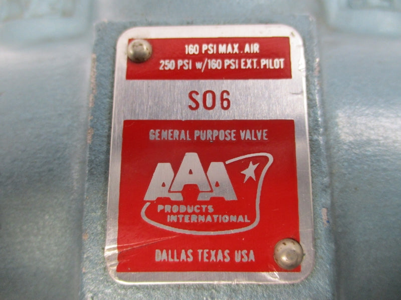 AAA PRODUCTS SO6 160PSI NSNP