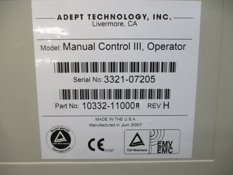 ADEPT TECHNOLOGY 10332-11000R REV. H NSNP