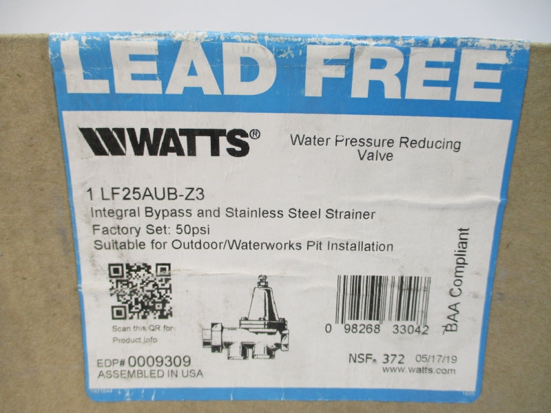 WATTS LF25AUB-Z3 0009309 25-75PSI 1" NSMP