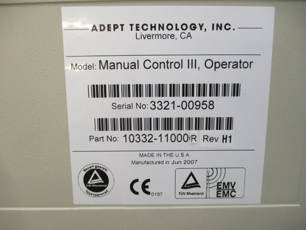 ADEPT TECHNOLOGY 10332-11000R REV. H1 NSNP
