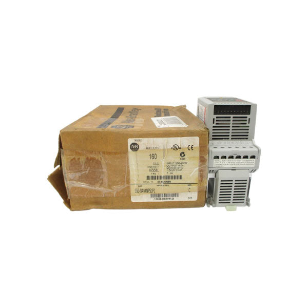 ALLEN BRADLEY 160-BA04NPS1P1 SER. C F/W 7.06 380-460V 4.6A (BR/WH) NSMP