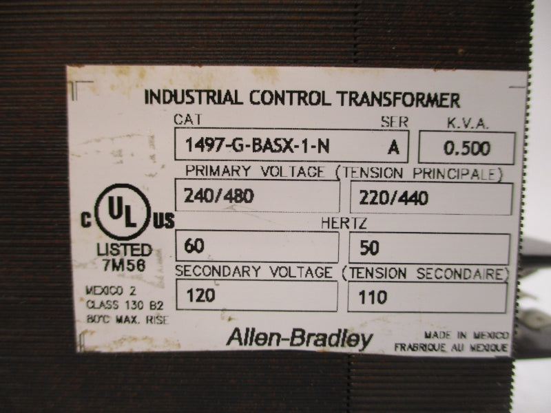 ALLEN BRADLEY 1497-G-BASX-1-N SER. A 240/480V NSNP
