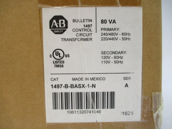 ALLEN BRADLEY 1497-B-BASX-1-N SER. A 240/480V (BR/WH) NSMP