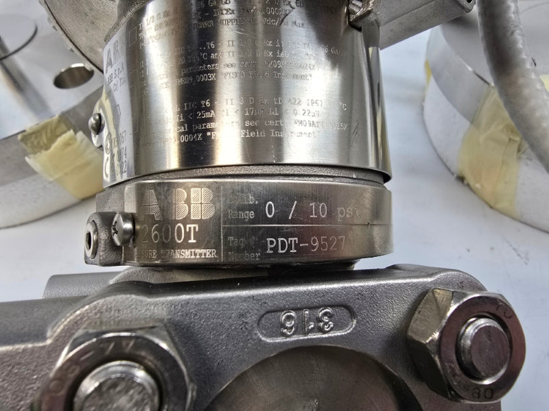 ABB 2600T 266DRHHSRRST8 EWL1B2I2C1C5H3 10.5-42VDC 0/10PSI REV. 0.1.1 NSNP