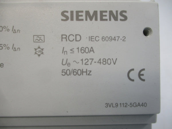 SIEMENS 3VL9112-5GA40 127-480V 160A NSNP