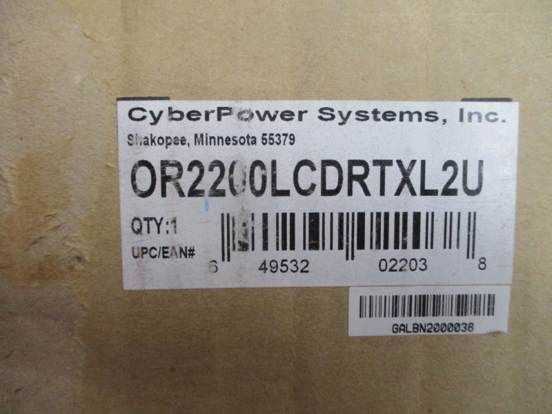 CYBER POWER OR2200LCDRTXL2U 125V 16A NSMP