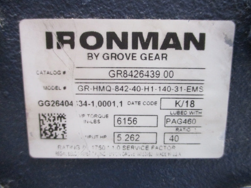 IRONMAN GR8426439.00 GR-HMQ-842-40-H1-140-31-EMS NSNP