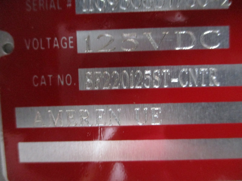 TURNER ELECTRIC TU-SF220 SF220125ST-CNTR 125VDC NSNP